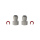 Anschlussadapter 12mm Stecksysteme für Druckmembranpumpe 12VDC