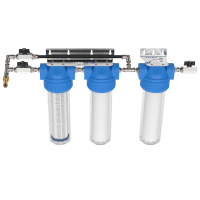 3-stufige Kaskadenfiltration mit Bypass